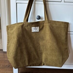 Sézane corduroy tote bag